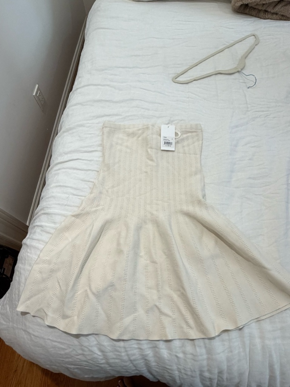 Kookai Cream Tube Mini Dress